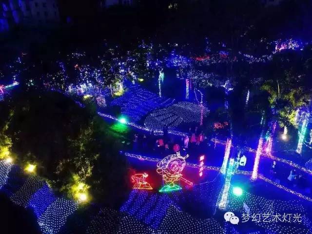 北京奥林匹克公园氛围灯，点亮城市的梦幻之光